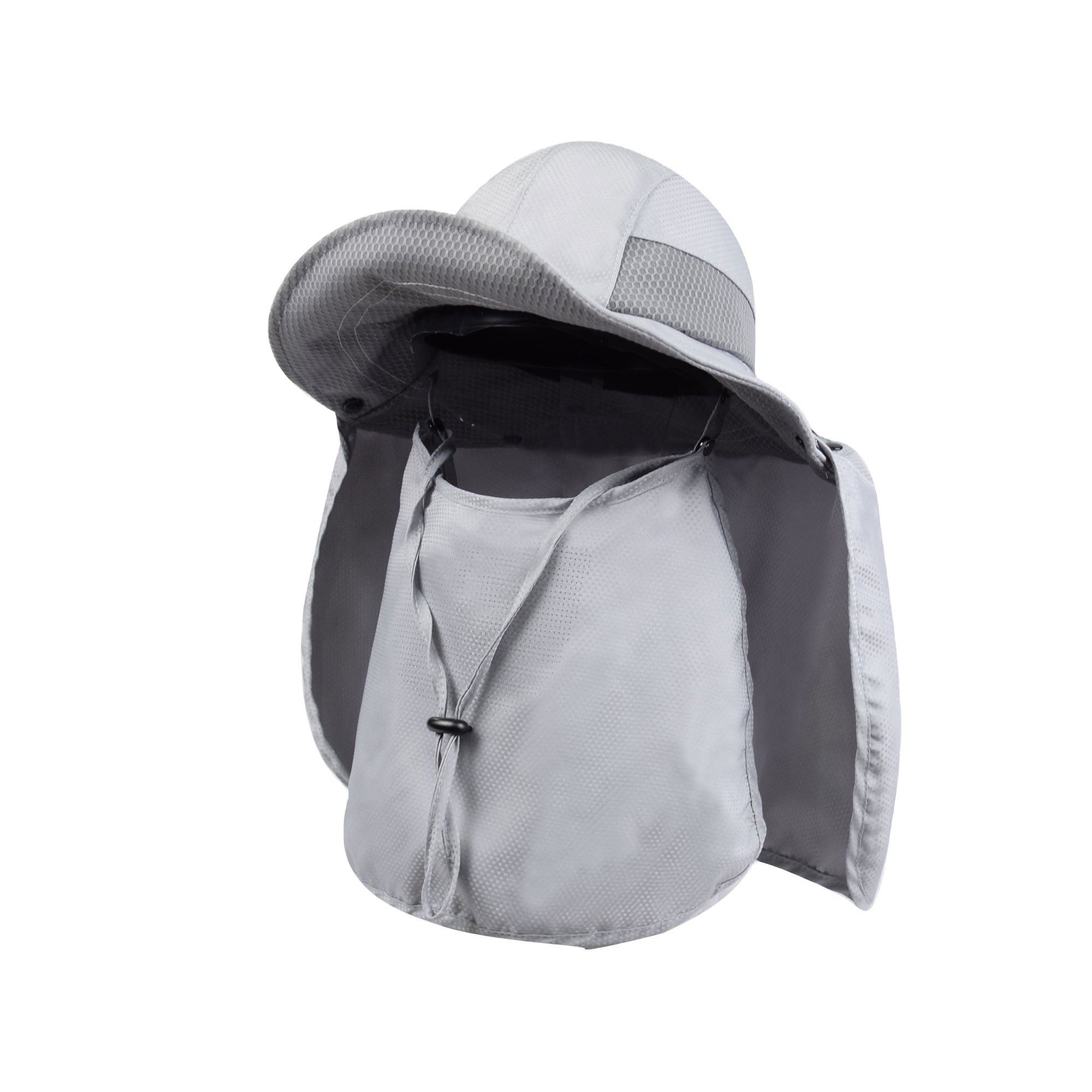 Men's and Women's Hat Fisherman's Foldable Wide Brim Sun UV Protection Fishing Outdoor Hat With Shapable Neck Flap & Face Cover